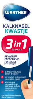 Wartner 3 In 1 Formule Kalknagelkwastje 5ml