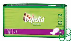 Depend Anatomic Super Plus Inleggers 20 stuks