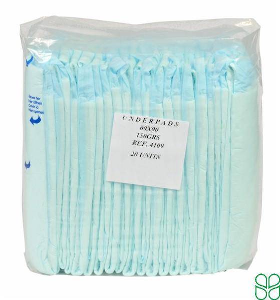 Abri-Soft Excellent Onderlegger 60X90cm 2.6L Fluff Blauw 20 Stuks