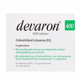 Devaron Vitamine D3 Colecalciferol 400 IE Tabletten 90 stuks