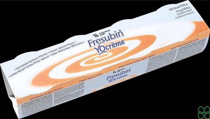 Fresubin YoCreme Dieetvoeding Yoghurt Abrikoos-Perzik 4x 125g