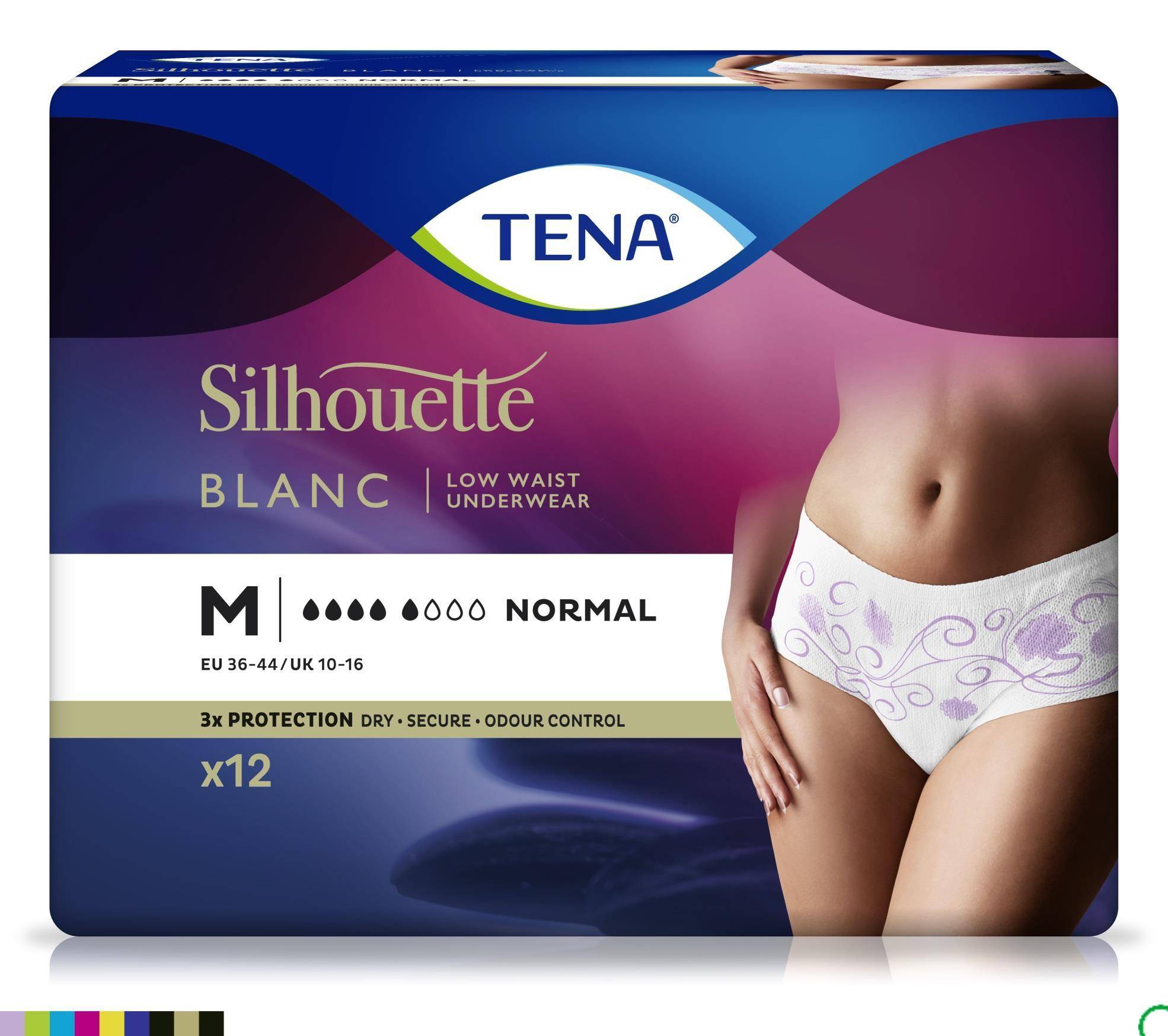 Tena Silhouette Blanc Normal Low Waist Onderboeken M 12 stuks