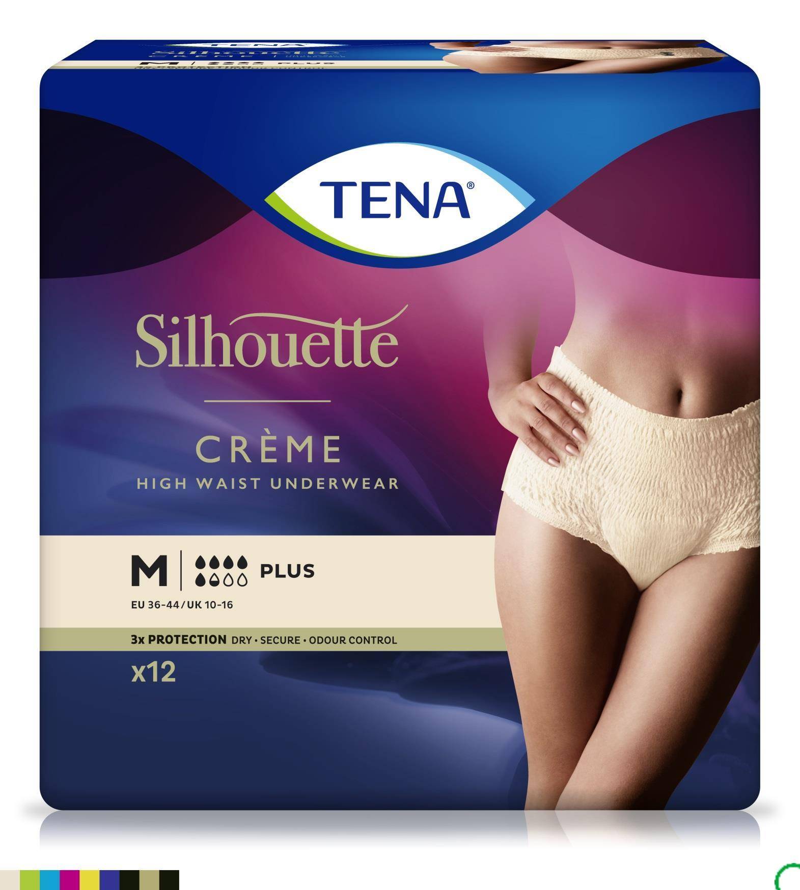 Tena Silhouette Plus Pants M 80 cm-110 cm HOGE Taille Creme 12 Stuks