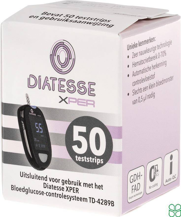 Diatesse XPER Glucose Teststrip 50 stuks