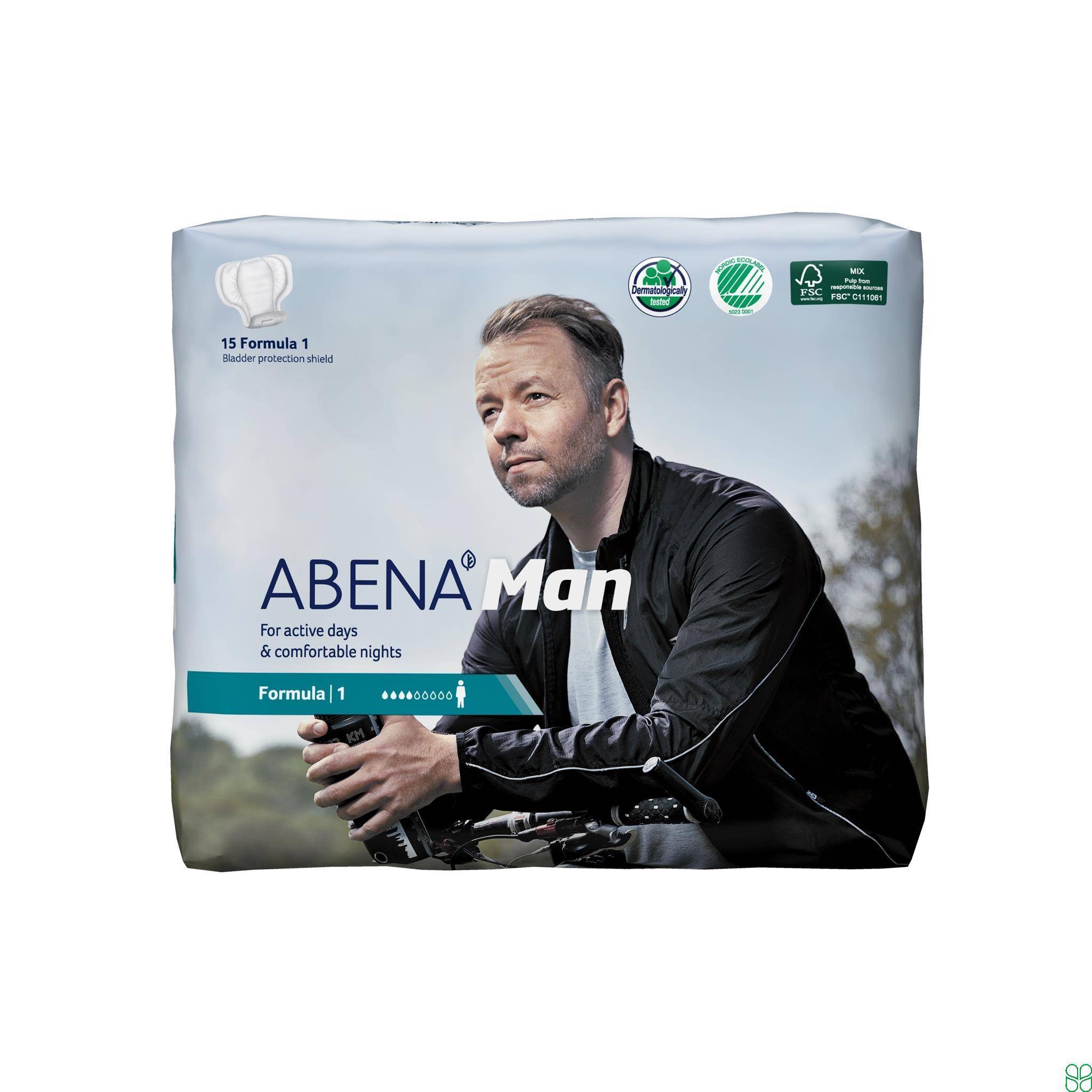 Abena Man Formula 1 Inlegger 23X29cm Eco 15 Stuks