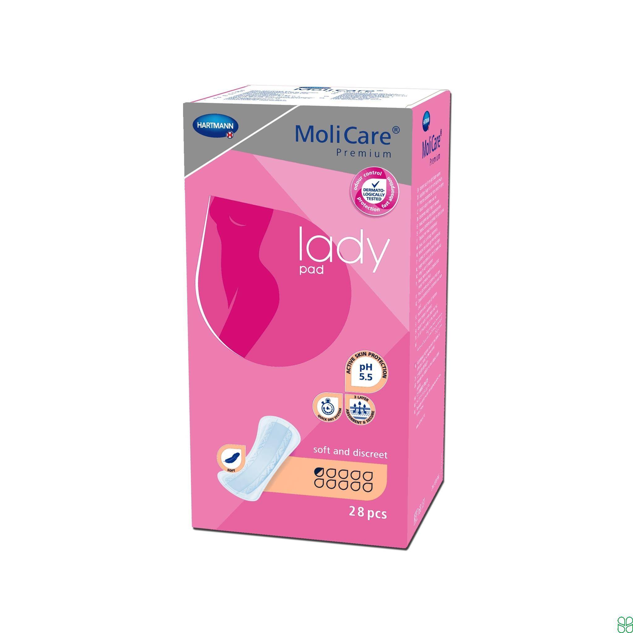 Molicare Premium Lady Inlegger Plakstrook 0.5 Druppel 28 Stuks