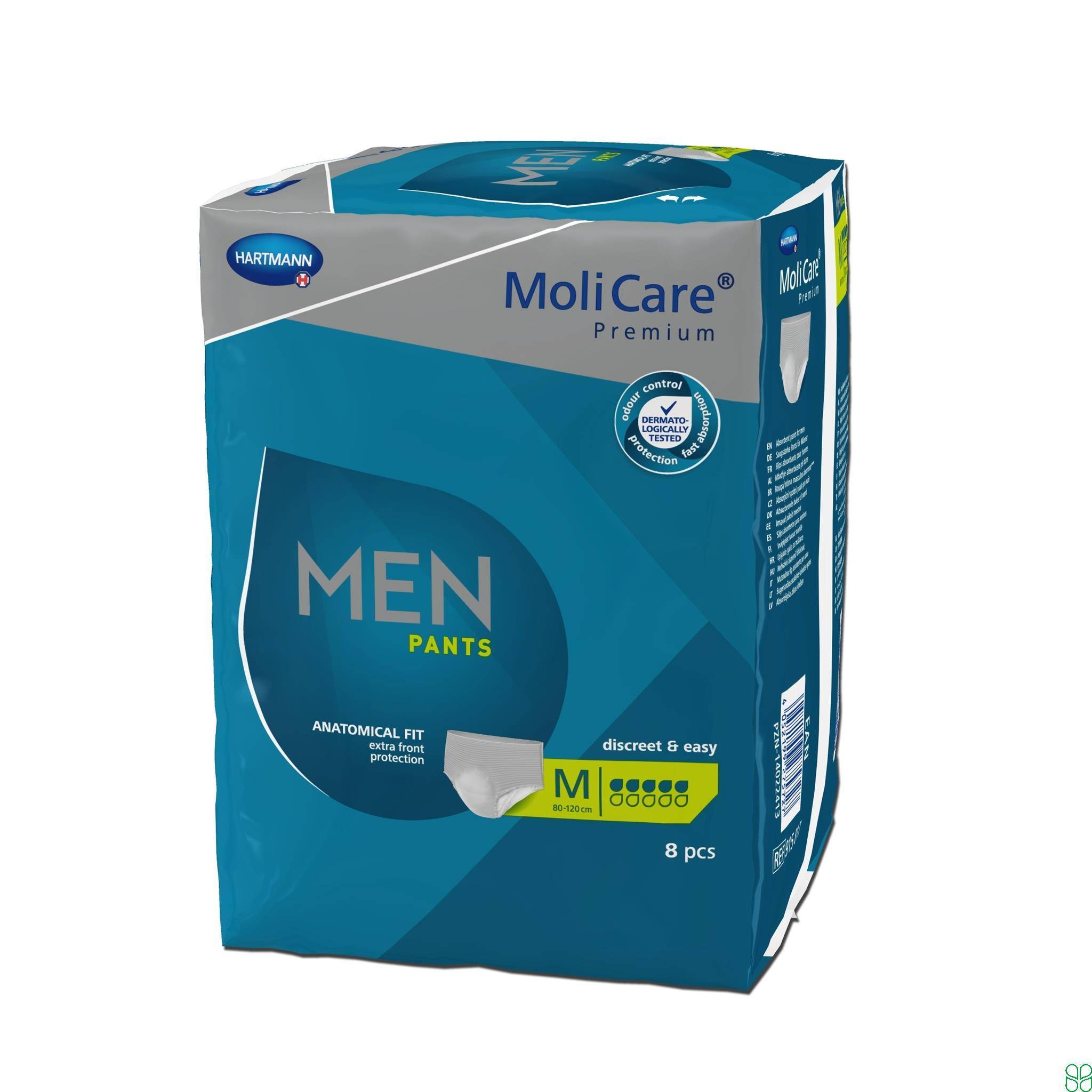 Molicare Premium Men Pants Medium 5 Druppels 80-120cm 8 Stuks