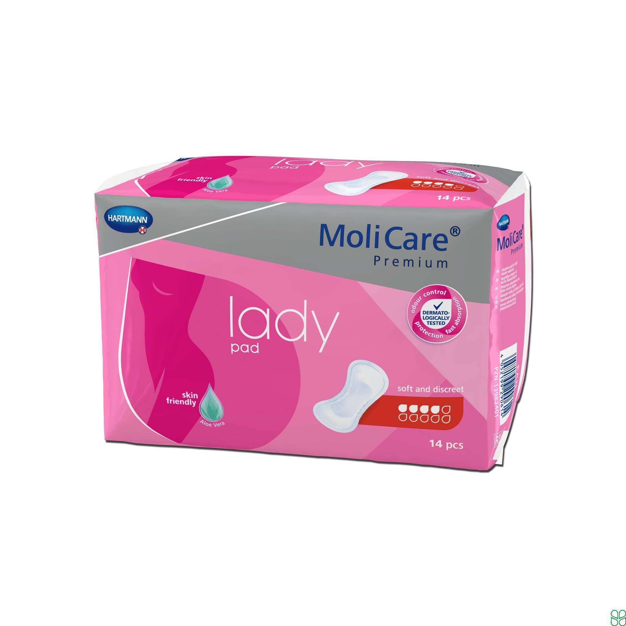 Molicare Premium Lady Inlegger Plakstrook 4 Druppels 14 Stuks