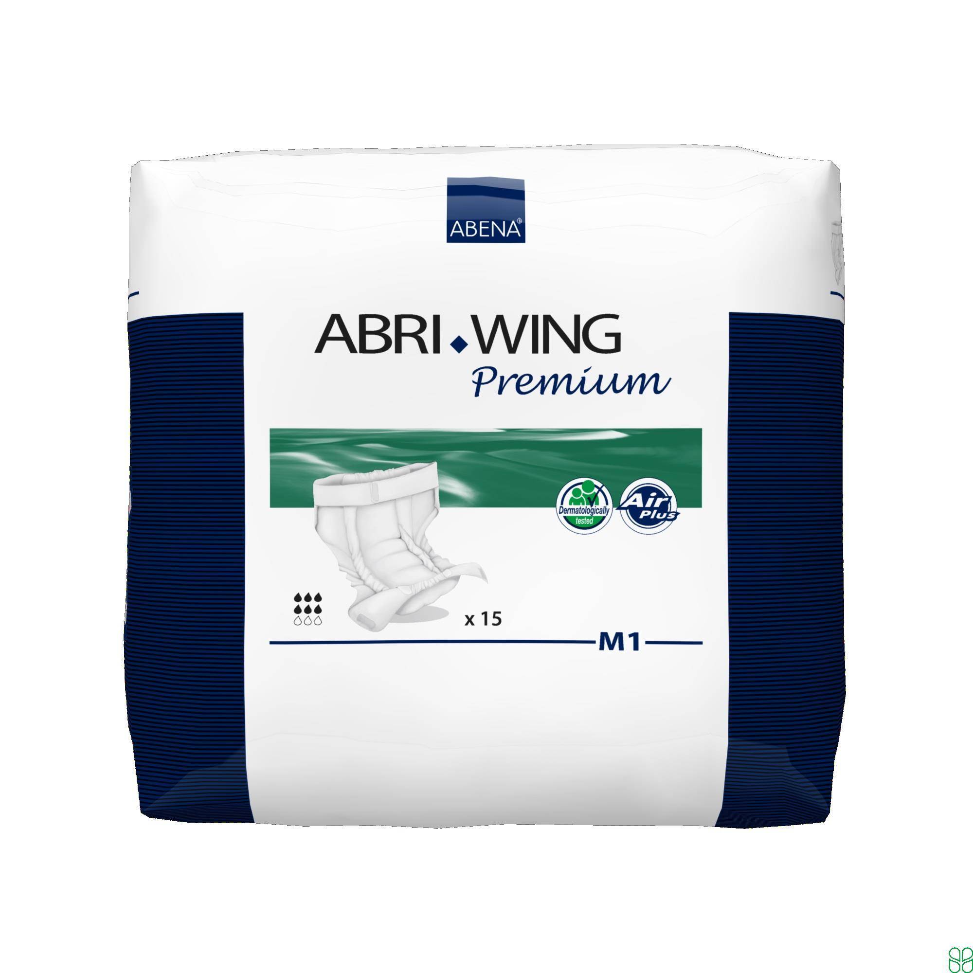 Abri-Wing Premium M1 Heupbandslip Medium Blauw 15 Stuks