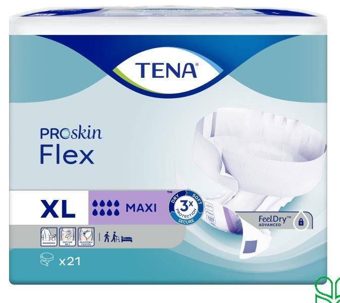 Tena Flex Maxi Heupbandslip XL 105 cm-153 cm Proskin 21 Stuks