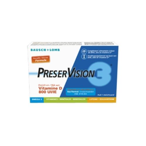 Preservision 3 Vitamine D Soft Gel Capsules 60 stuks