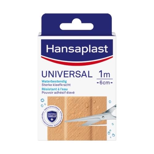 Hansaplast Universal Waterbestendig 1m x 6cm Pleisters 10 stuks