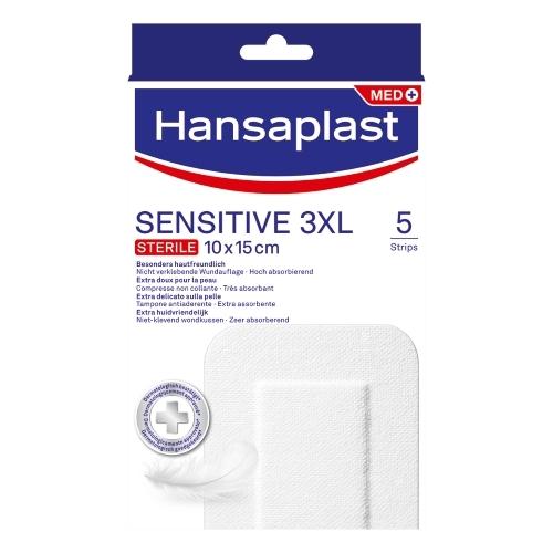 Hansaplast Sensitive 3XL Sterile Strips 10 x 15cm 5 stuks