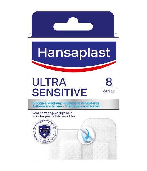 Hansaplast Ultra Sensitive Strips 8 stuks