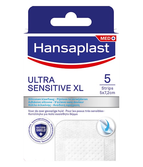 Hansaplast Ultra Sensitive XL Strips 5 stuks