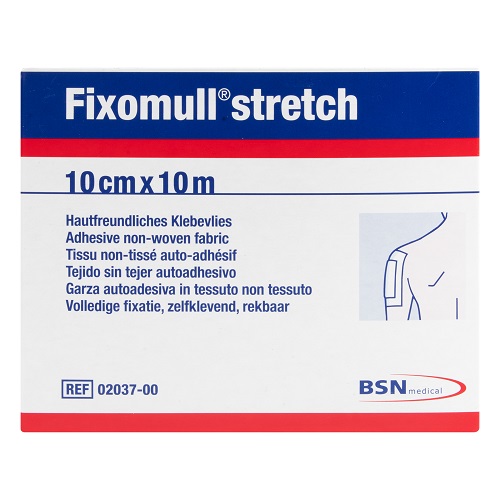 Fixomull Stretch 10m x 10cm Rol 1 stuk