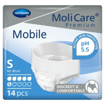 Molicare Premium Mobile 6 Druppels Pants Small 60-90cm 14 Stuks