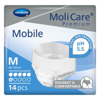 Molicare Premium Mobile 6 Druppels Pants Medium 80-120cm 14 Stuks