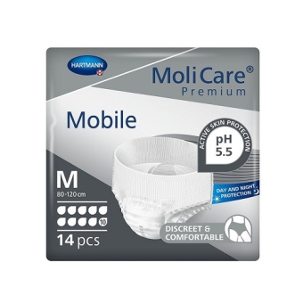 Molicare Premium Mobile 10 Druppels Pants Medium 80-120cm 14 Stuks