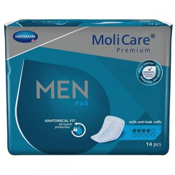 Molicare Premium Men Pad 4 Druppels Inleggers 14 stuks