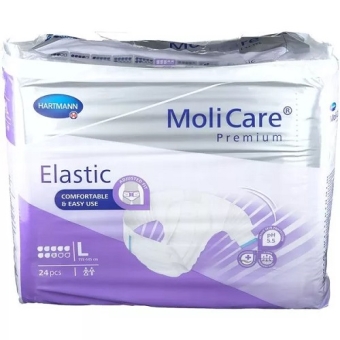 Molicare Premium Elastic 8 Druppels Slip L 24 Stuks