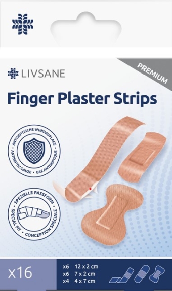 Livsane Premium Vingerpleisters 16 stuks