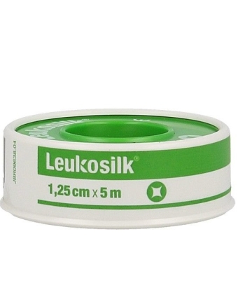 Leukosilk Hechtpleister 1,25cm x 5m 1 stuk