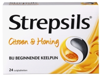 Strepsils Citroen & Honing Zuigtabletten 24 stuks