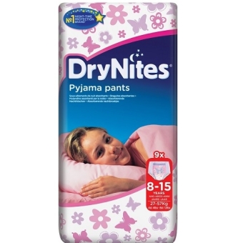 Huggies Drynites Meisjes 8-15 Luierbroekjes 9 stuks