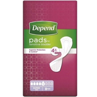 Depend Super Inleggers 8 stuks