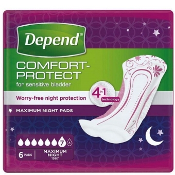 Depend Inlegger Maximum 6 Stuks