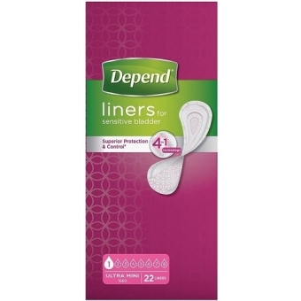 Depend Inlegger Ultra Mini 22 Stuks