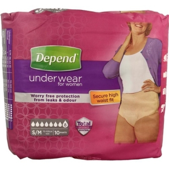 Depend Voor Vrouwen Super Pants Small/Medium 10 Stuks