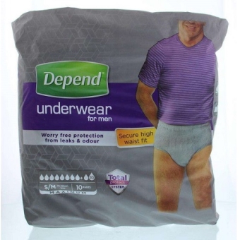 Depend Underwear For Men Maximum S/M Pants 10 stuks