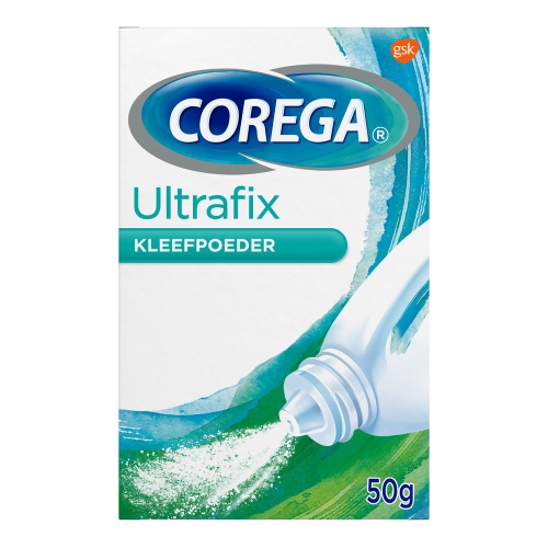 Corega Ultrafix Kunstgebitverzorging Kleefpoeder 50g