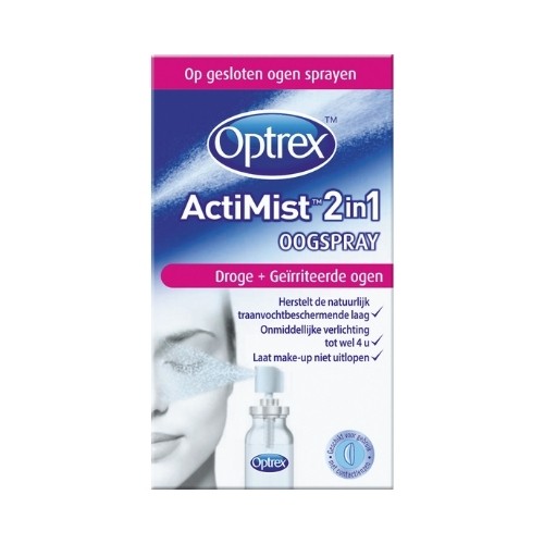 Optrex Oogspray ActiMist 2-in-1 Droge en Geirriteerde Ogen 10ml