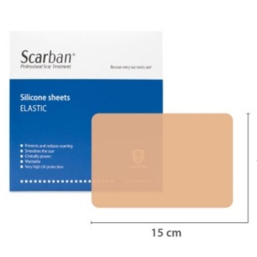 ScarbanÂ® Elastic siliconenpleister voor littekens 10 x 15 cm