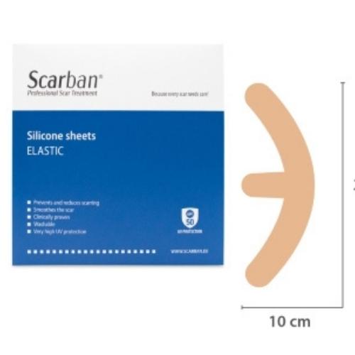 Scarban Elastic Mama Anker Siliconenverbanden L+ 50ml 2 stuks