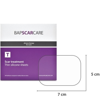 Bapscarcare T Siliconenverbanden 5 x 7cm 10 stuks