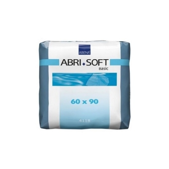 Abri-Soft Basic Onderlegger 60X90cm Fluff Blauw 30 Stuks