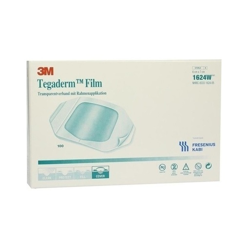 3M Tegaderm Film 6 x 7cm Transperant Steriel Wondfolies 100 stuks