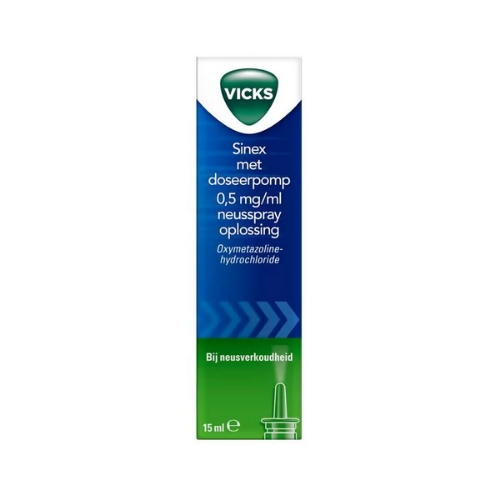 Vicks Sinex Oxymetazoline 0,5mg/ml Neusspray met Doseerpomp 15ml