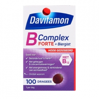 Davitamon B Complex Forte Vitamine B12 Dragees 100 stuks