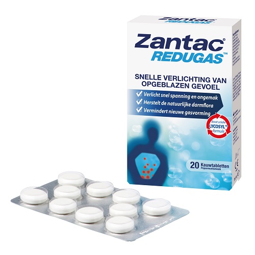 Zantac Redugas Pepermunt Kauwtabletten 20 stuks