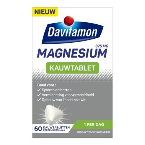 Davitamon Magnesium 375mg Kauwtabletten 60 stuks