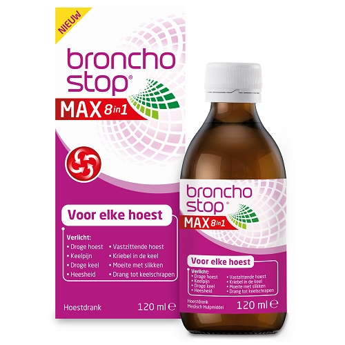 Bronchostop Max 8-in-1 Hoestdrank 120ml