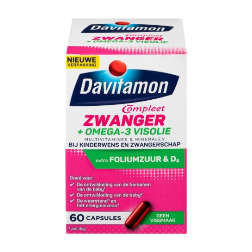 Davitamon Compleet Zwanger Omega 3 Visolie Capsules 60 stuks