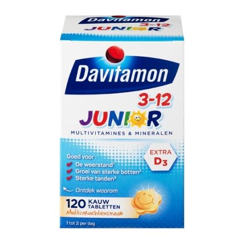 Davitamon Junior 3-12 jaar Kauwtabletten 120 stuks