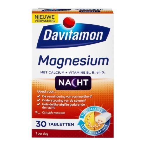 Davitamon Nacht Magnesium Tabletten 30 stuks