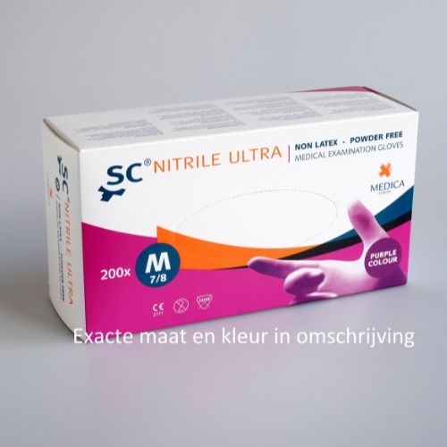 SCÂ® Nitrile Ultra handschoen niet-steriel maat M 10x200stuks